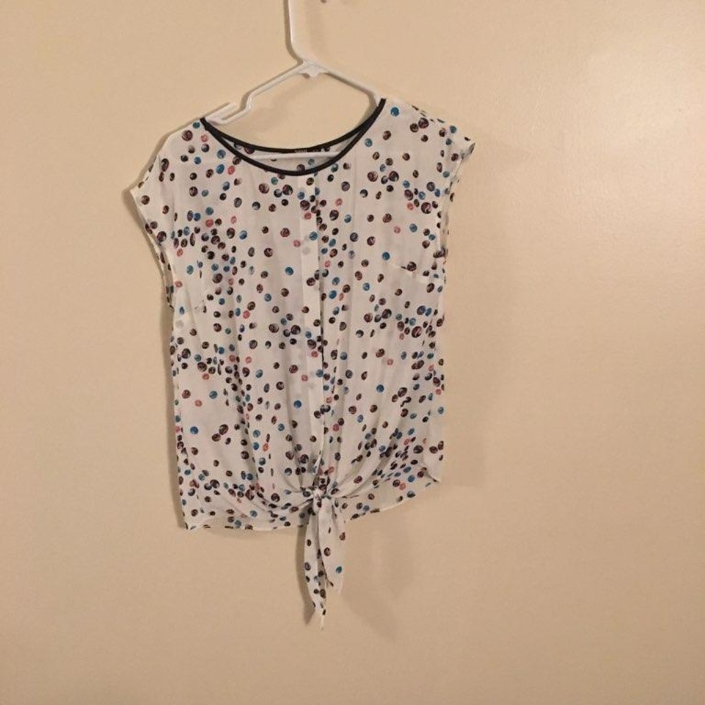 Tie blouse